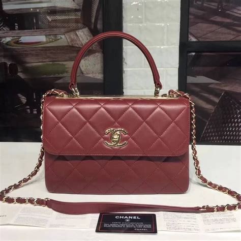 chanel tm cc hanfbag|Chanel burgundy bag.